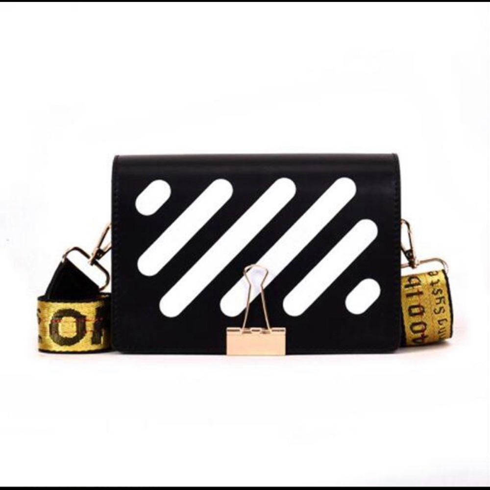 Striped Crossbody Bag